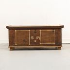 Antieke Beschilderde Bruidskist 1894 thumbnail 11