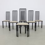 6X Postmodern Dining Chair, 1980S thumbnail 2