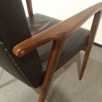 Mid-Century Fauteuil With High Backrest By German Designer Josef Hillerbrand thumbnail 13