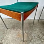 23 X Midcentury Eetkamerstoel Casala Modell - Chroom, Hout thumbnail 10