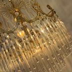 Opaline Vintage Art Deco Staafjes Kroonluchter Hanglamp Kristal thumbnail 9