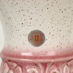 Roze Vintage Vaas West Germany Bloemen Üebelacker Keramik 634-30 thumbnail 6