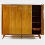 Vintage Scandinavisch Design 4-deurs Kledingkast In Teak, 1960s thumbnail 7