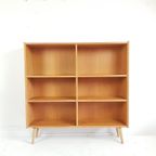 Vintage Eiken Deense Boekenkast | Oak Veneer Danish Kastje thumbnail 4