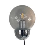 Glashutte Limburg - Chromed Wall Sconce With Glass Top - In Great Condition thumbnail 3