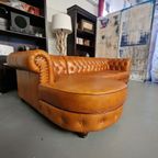 Classic Chesterfield Bank – Sc Mosterdbruin, Leer thumbnail 7