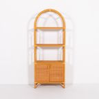 Vintage Bamboo And Rattan Cabinet, 1980’s thumbnail 3