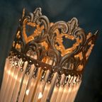 2 Beschikbaar Vintage Opaline Staafjes Tafellampen Kristal thumbnail 5