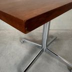 Vintage Verrijdbare Tafel – Teak En Chroom thumbnail 8