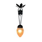 Art Deco Hanglamp Met Zeshoekige Glazen Kap, Jaren 30 thumbnail 13