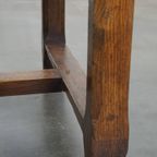 Prachtige, Karaktervolle Antieke Eikenhouten Franse Eettafel Uit De 18e Eeuw Met 2 Lades thumbnail 11