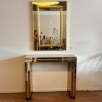 Sale Mid Century Sidetable Console Spiegel Vintage thumbnail 3