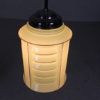 Art Deco Hanglamp Met Glazen Lampion Kap, Jaren 30 thumbnail 9