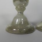 Set Van 2 Kwikzilveren Kandelaars, Rond 1900 (armeluiszilver) thumbnail 8