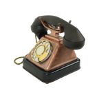 Oude Draaischijf Telefoon Rood Koper Bakeliet Ktas Jaren 30 thumbnail 2
