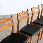 Brutalist Eetkamerstoelen | Vintage Stoelen | Jaren 60 | (5) thumbnail 2