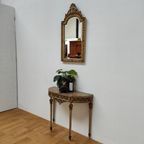 Barok Rococo Wandconsole Sidetable Met Marmer Blad En Spiegel 03 thumbnail 16