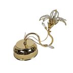 Hollywood Regency Stijl - Messing - Verguld - Kristal - Wandlamp - 80S thumbnail 7