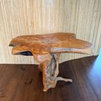 Vintage Wabi - Sabi Massief Wortelhouten Tafel / Sidetable thumbnail 4