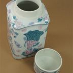 Vintage Dekselvaas Gemberpot Pastel Chinees thumbnail 5