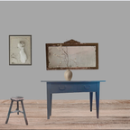 Mooie Oude Wandtafel / Sidetable Restyle Off Black thumbnail 6