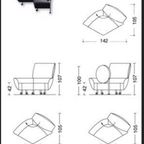 1 X Vintage Topkapi Bank Sofa, Francesco Binfaré For Cassina thumbnail 14