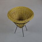 Rattan Basket By Rohé Noordwolde, 1960S thumbnail 4