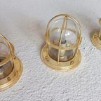 Set Van 3 Vintage Gouden Schip Stijl Plafondlampen thumbnail 2