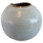 Vintage Keramieken Vaas Blauw 'hav' thumbnail 2