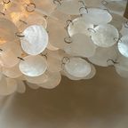2 Beschikbaar Vintage Schelpen Hanglampen Brons Frame Vintage thumbnail 8