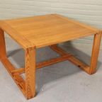 Vintage Design Grenen Salontafel, Vierkant thumbnail 8