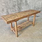 Oude Werkbank Werktafel Sidetable Badkamermeubel 55X170 Cm thumbnail 7