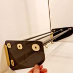 Vintage Kapstok Plexiglas Messing Kleurig Metaal Wandkapstok thumbnail 14