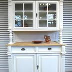 Prachtige Witte Landelijke Vitrine Buffetkast thumbnail 8
