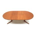 Grote Vintage Verlengbare Ovalen Eettafel Van Glostrup Gemaakt In De Jaren ’60 thumbnail 2