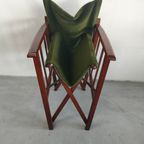 Unieke En Zeldzame Jaren 50 Green Brothers 'foldable' Regisseursstoelen Bridge Tafelset thumbnail 10