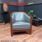 Elegante Vintage Leren Fauteuil Uit 1963 thumbnail 16