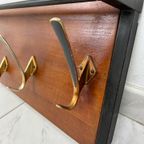 Vintage Mid Century Wandkapstok Met Hoedenrek thumbnail 8