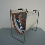 Leather Magazine Holder By Brabantia, The Netherlands, 1960S thumbnail 4