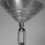Art Deco Hanglamp Aan Aluminium Ketting, Jaren 30 thumbnail 11