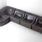 Modulaire Mid Century Lederen Bank Van De Sede (ds 46), Zwitserland 1970 thumbnail 3