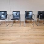 4x Arco Frame - Eetkamerstoelen - Zwart - Leder - Design thumbnail 8