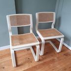 Set Van 2 Lübke Sledestoelen – Cane / Webbing thumbnail 3