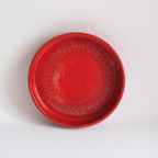 Red Centrepiece Bowl Or Fruit Bowl By Aldo Londi For Bitossi thumbnail 11
