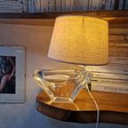 Vintage Tafel Lamp Kristal Daum Zeilboot Vintage Tafel Lamp thumbnail 2