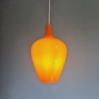 Pompei Hanglamp In Oranje Opaline, Jo Hammerborg, 1960 thumbnail 12