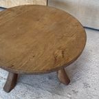 Grote Ronde Wabi Sabi Eiken Salon Tafel, Reliving thumbnail 8