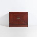 Vintage Unique Bar Cabinet With Brass Markings thumbnail 2