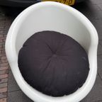 IKEA Poptorp Stoel Wit Met Zwart Kussen thumbnail 14