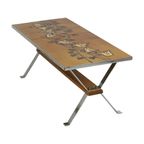 Vintage Keramische Salontafel Tegeltafel Adri Belarti Seventies Design 109Cm thumbnail 6